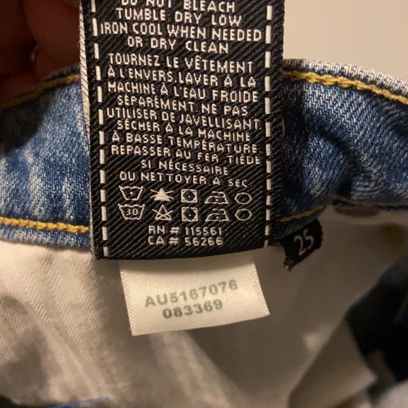 7 For All Mankind Jean Shorts - Picture 9 of 11